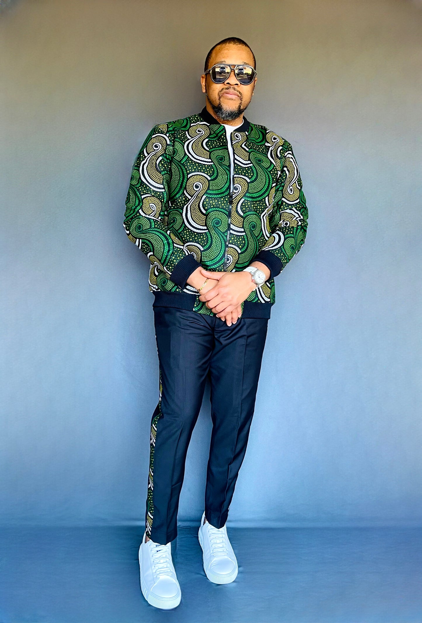 Emerald Vibe African Print Set