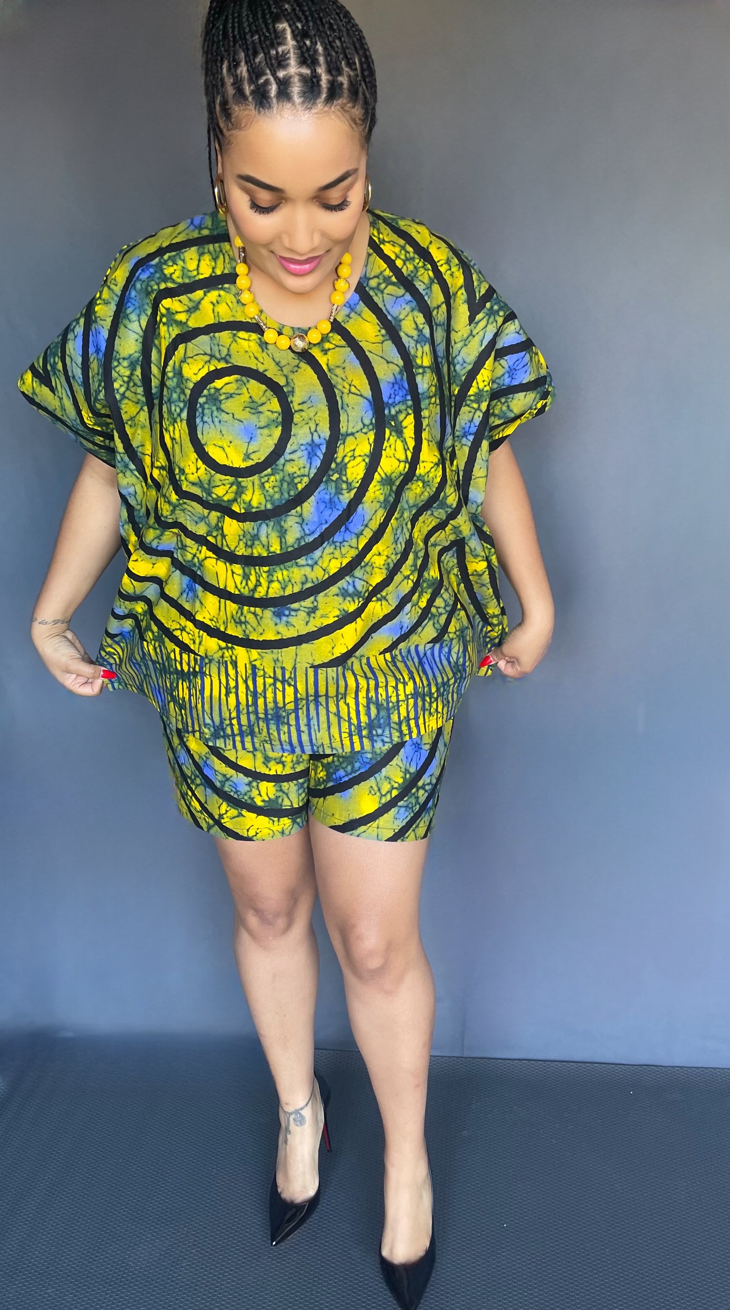 Onose Breeze African Print Top and Short Set