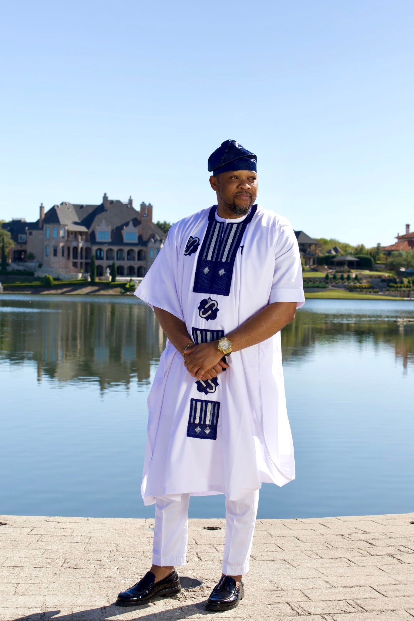 Ademi Three-Piece Agbada Set