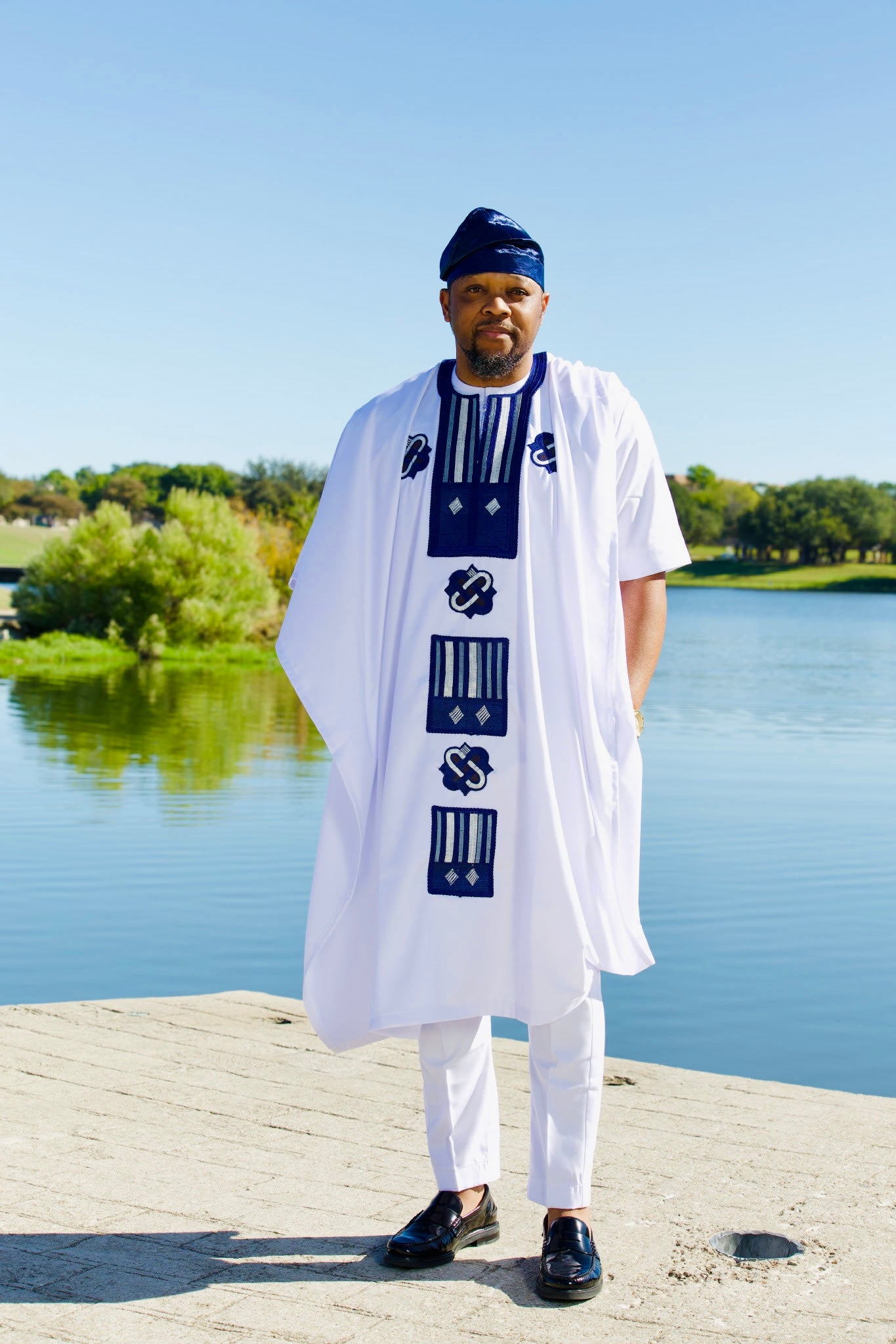 Ademi Three-Piece Agbada Set