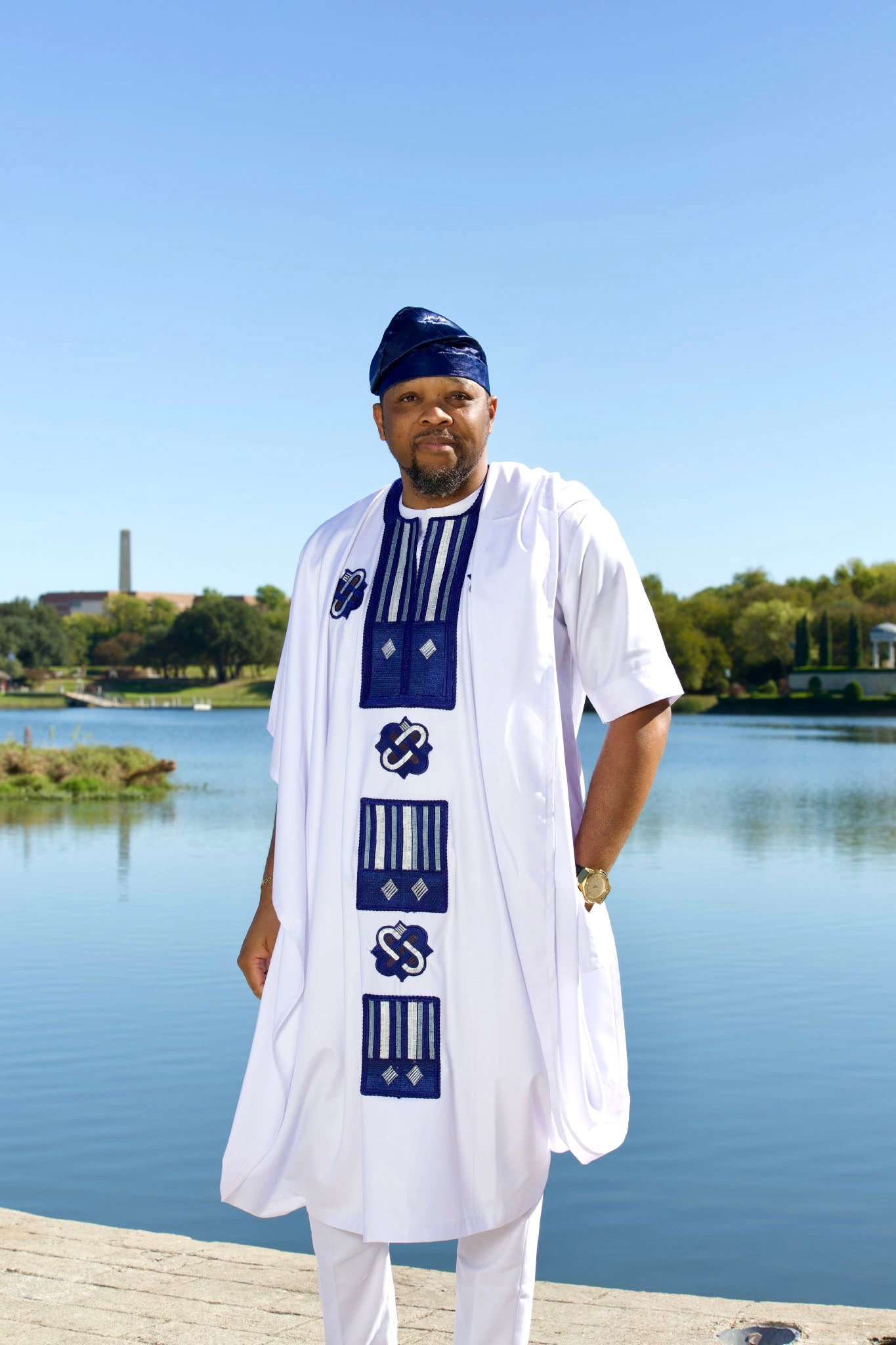 Ademi Three-Piece Agbada Set